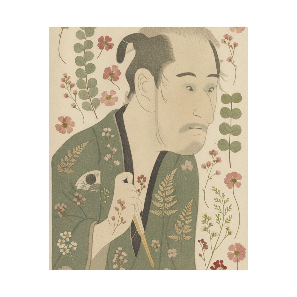 Botanical — The Actor Onoye Matsusuke As A Ronin — Matte Poster