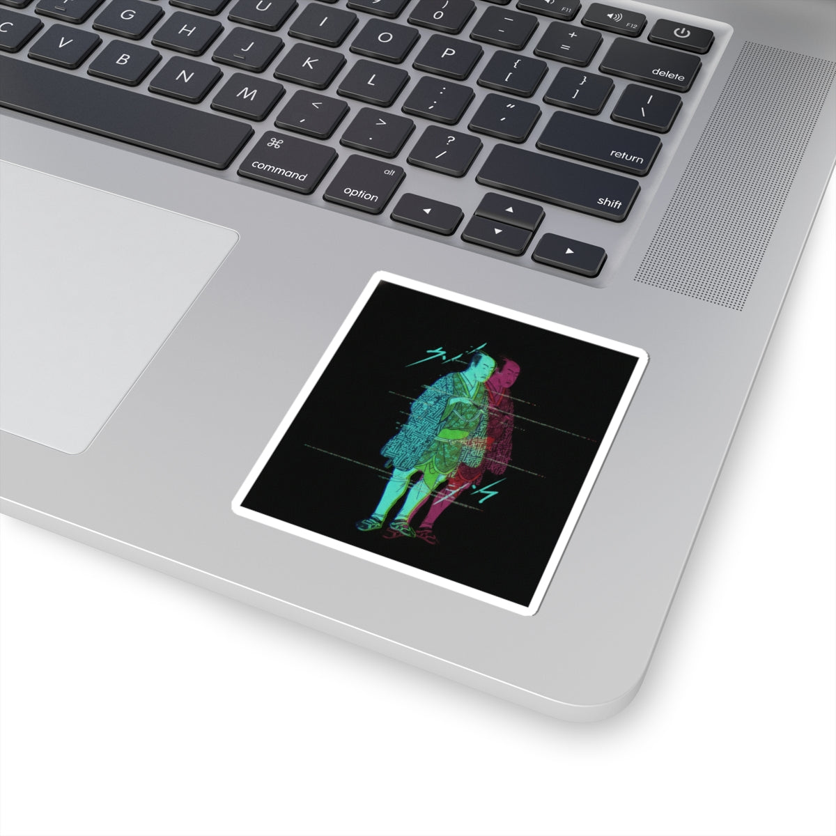 Glitch Culture — The Fourth Matsumoto Koshiro As A Man Dressed In A Short Kimono — Kiss-Cut Sticker