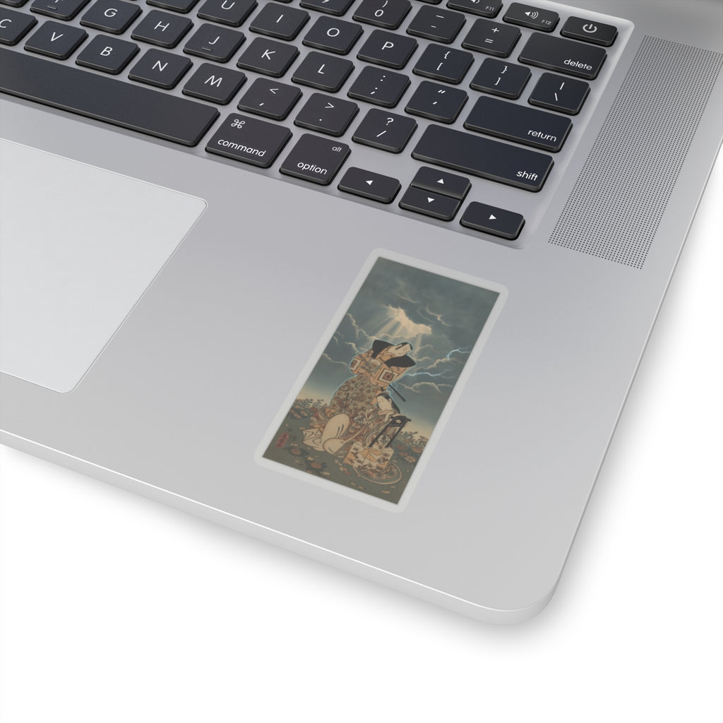Dramatic Storm — The Actor, Ichikawa Danjuro I, 1660–1704 As A Woman In Unidentified Role — Kiss-Cut Sticker