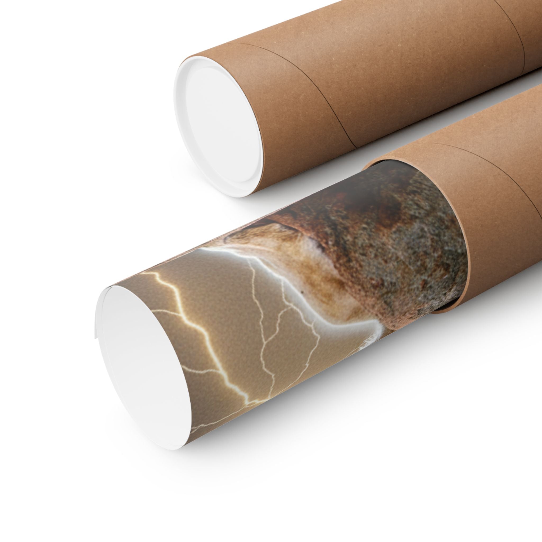 Dramatic Storm — Lion — Matte Poster