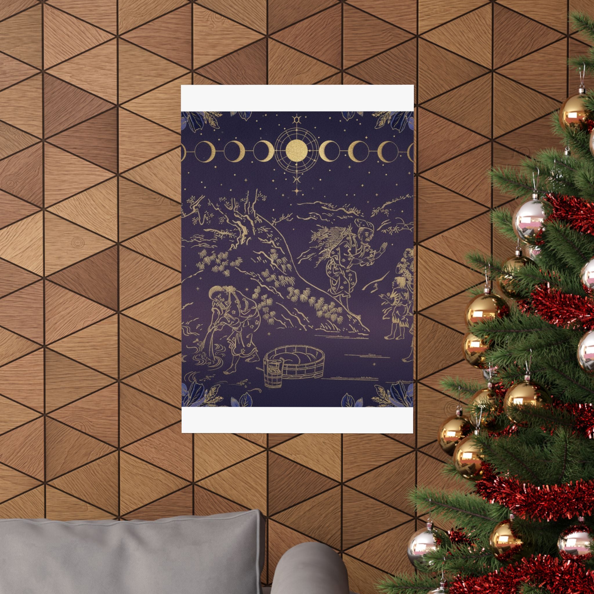 Celestial — Fagot–Gatherer Finds Boy With Sparrow — Matte Poster