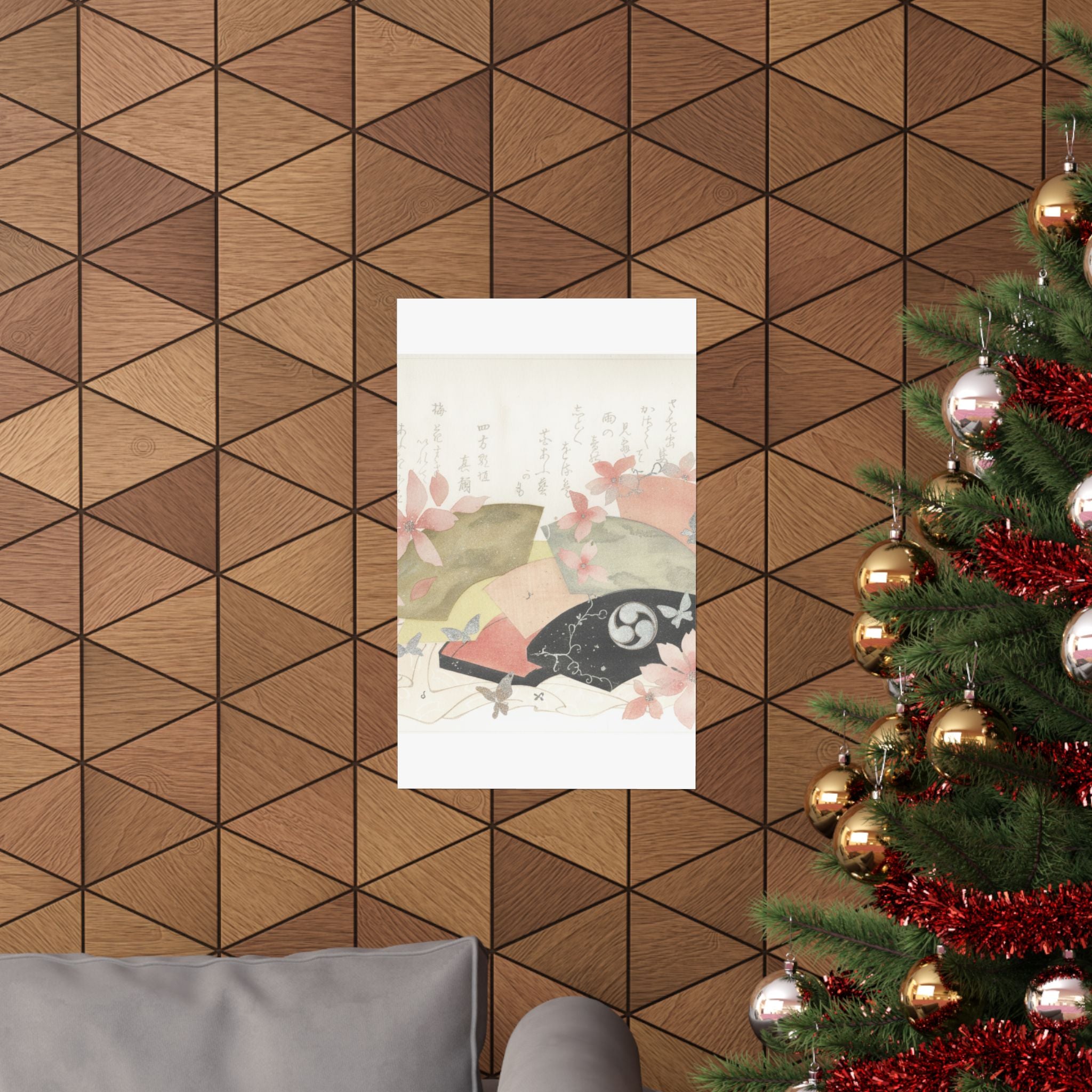 Watercolor — Fan-Box With Fans — Matte Poster