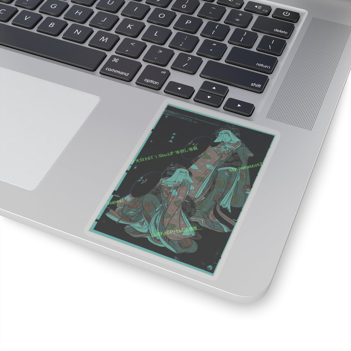 Glitch Culture — The Actors Iv Iwai Hanshiro And I Bando Mitsugoro As Women Pilgrime In A Shosa ( — Kiss-Cut Sticker