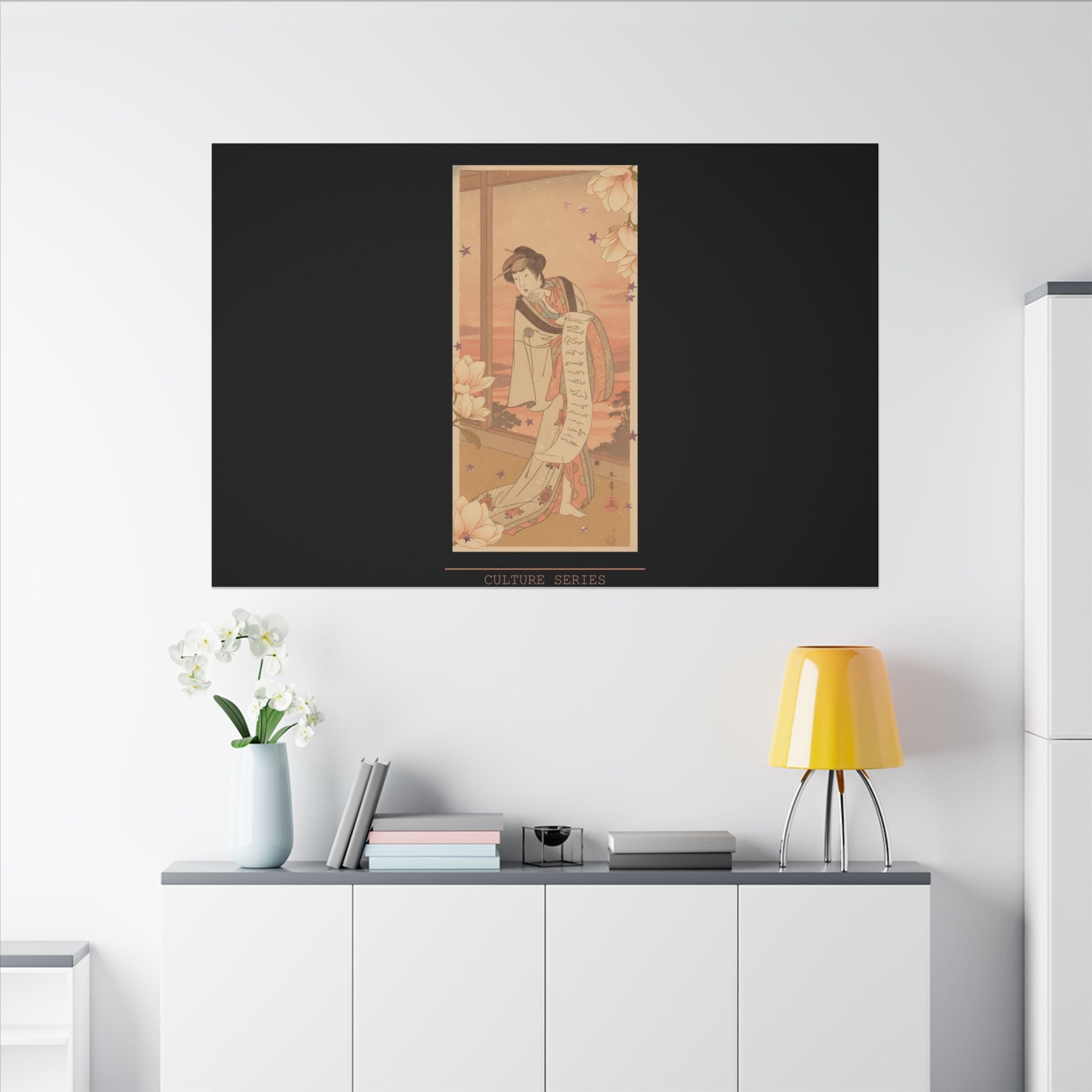 STREET CERTIFIED | The Second Yamashito Kinsaku As A Courtesan Standing In A Room — Matte Canvas