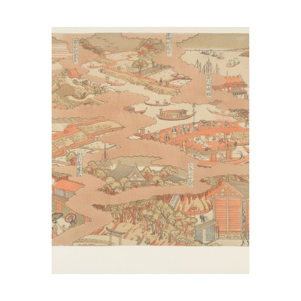 Watercolor — Edo Hakkei No Zu — Matte Poster