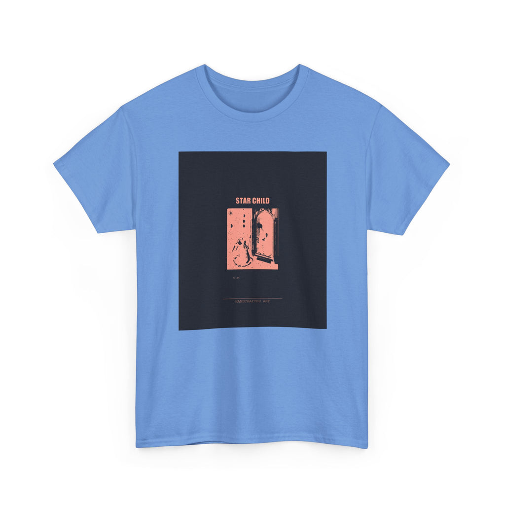 STAR CHILD Coral Duotone Screen Print Graphic Tee
