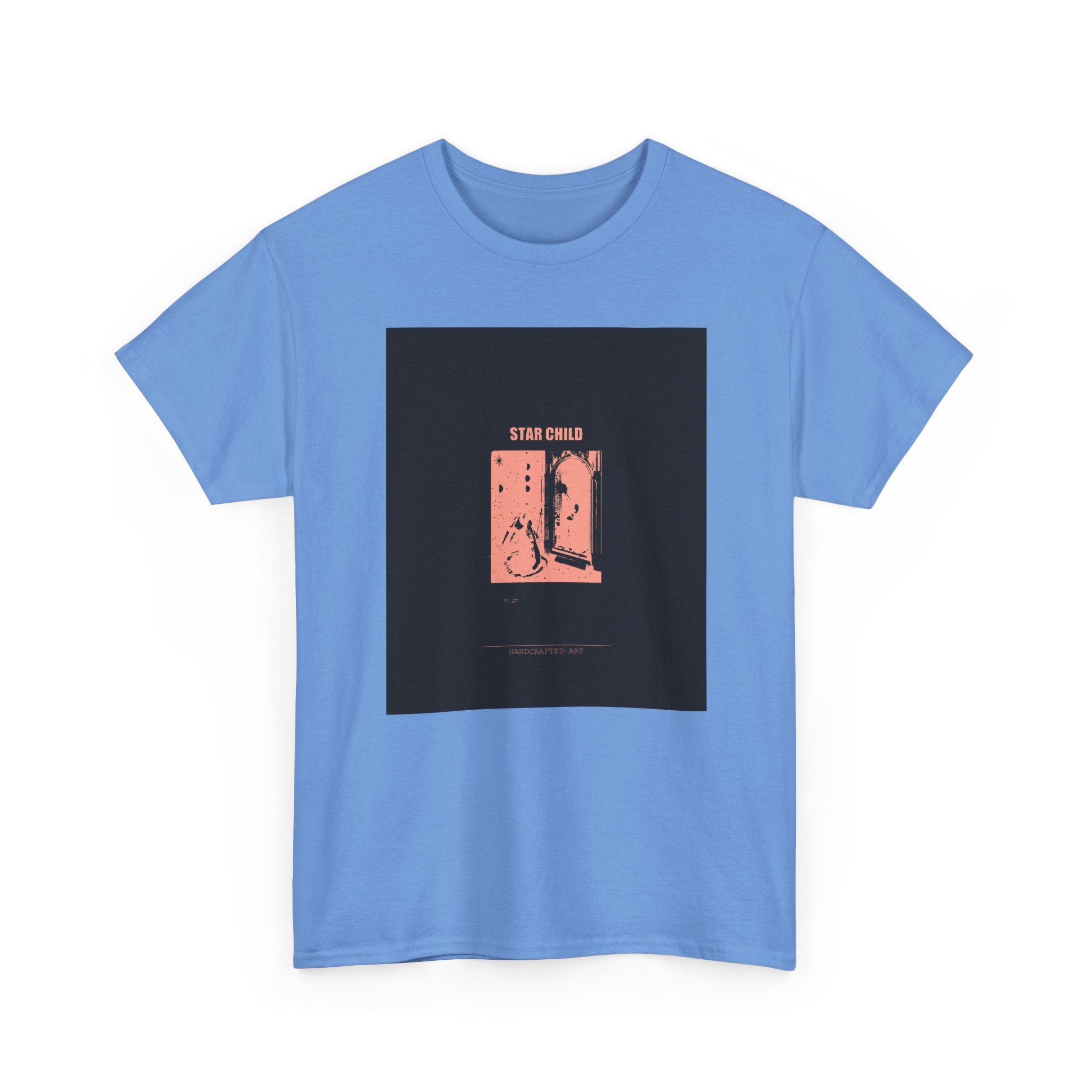 STAR CHILD Coral Duotone Screen Print Graphic Tee