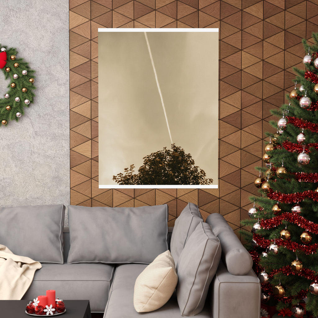 Scenic Nature — Contrail — Matte Poster