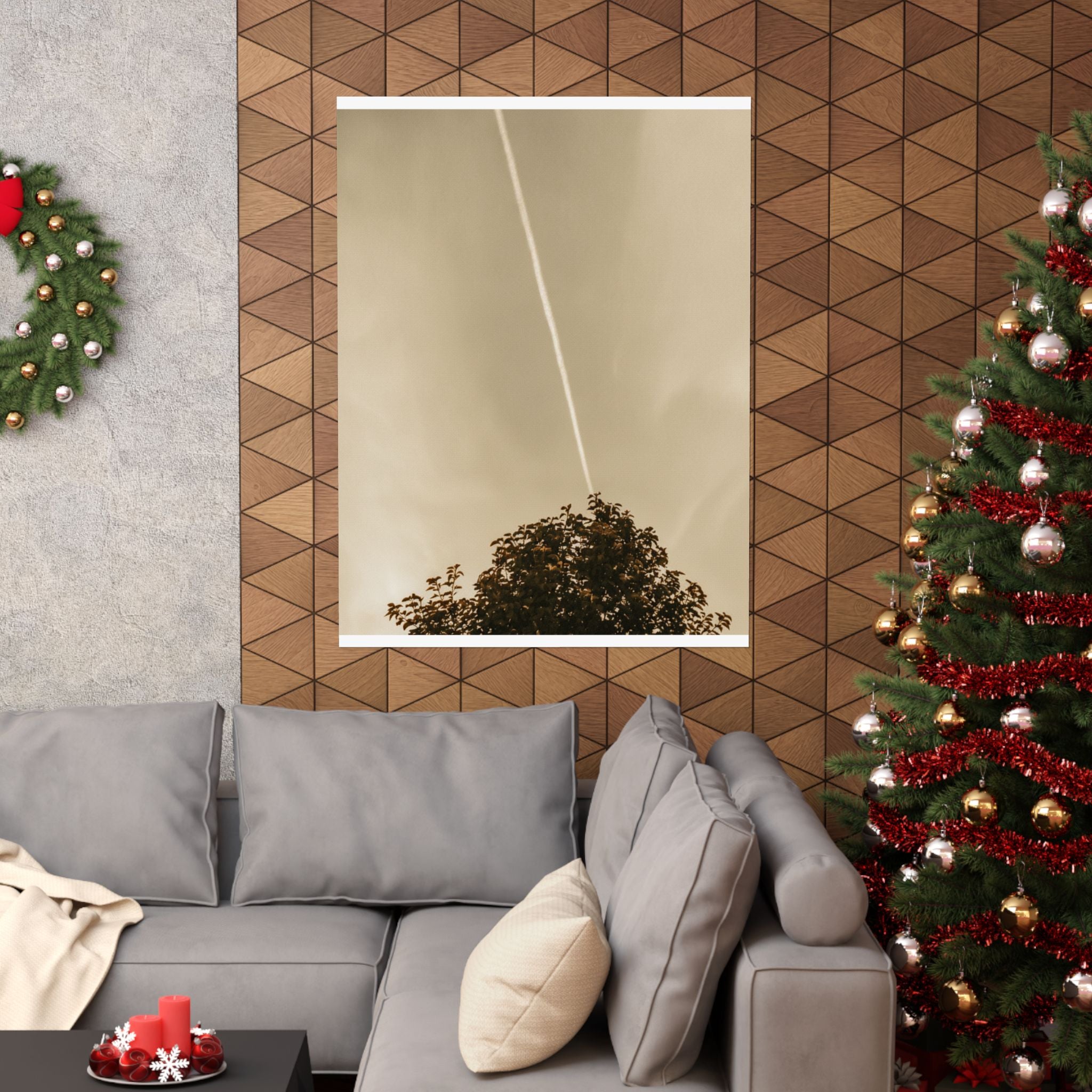 Scenic Nature — Contrail — Matte Poster
