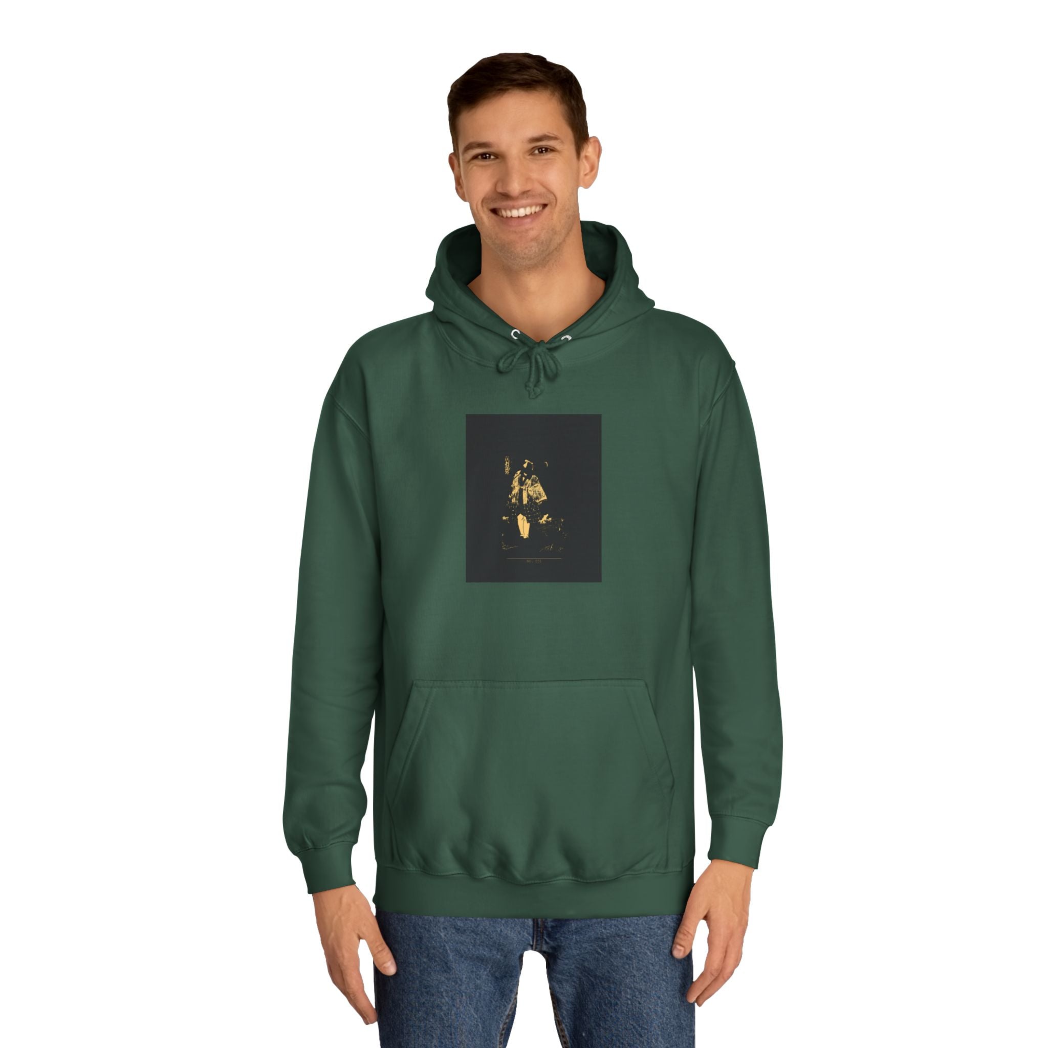 NO. 001 Gold Kabuki Samurai Ukiyo-e Graphic Hoodie