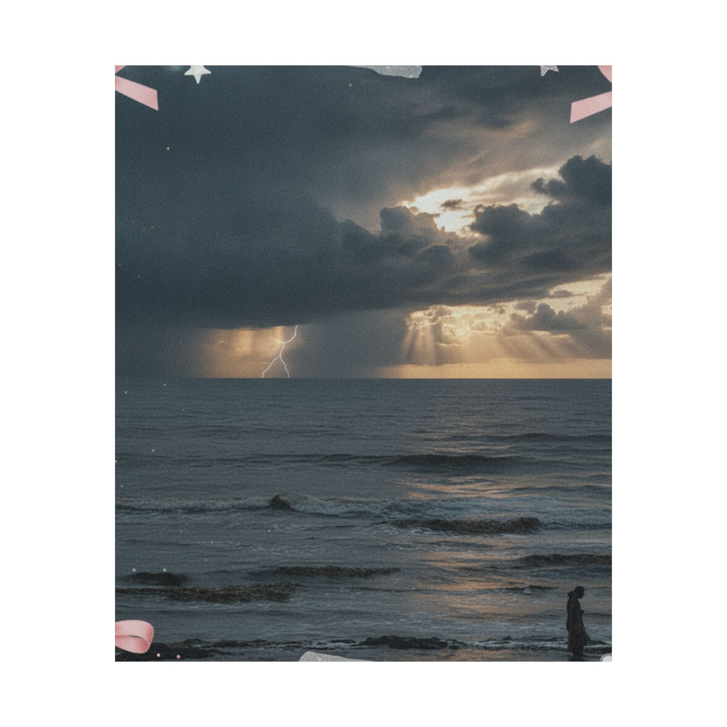 Dramatic Storm — Person — Matte Poster