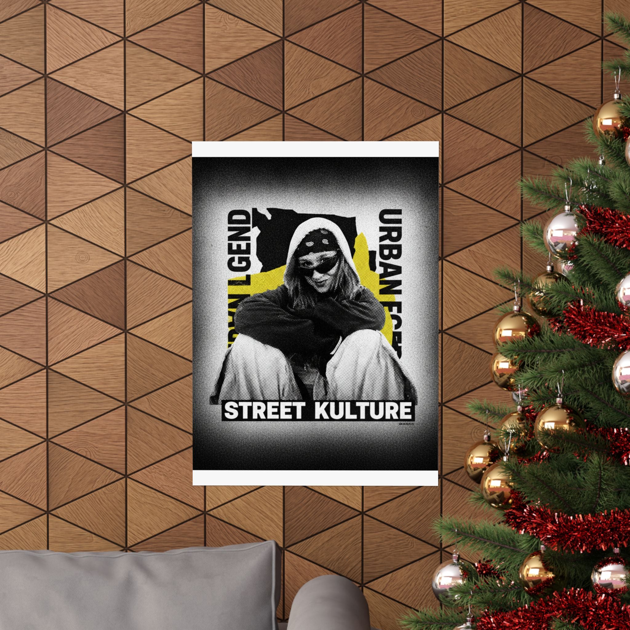 Streetwear Collage — Person — Matte Poster