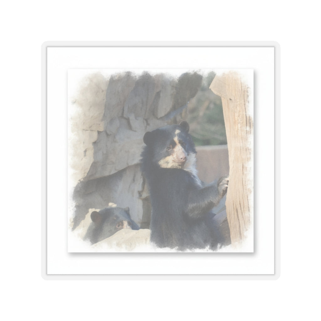Watercolor — Bear — Kiss-Cut Sticker
