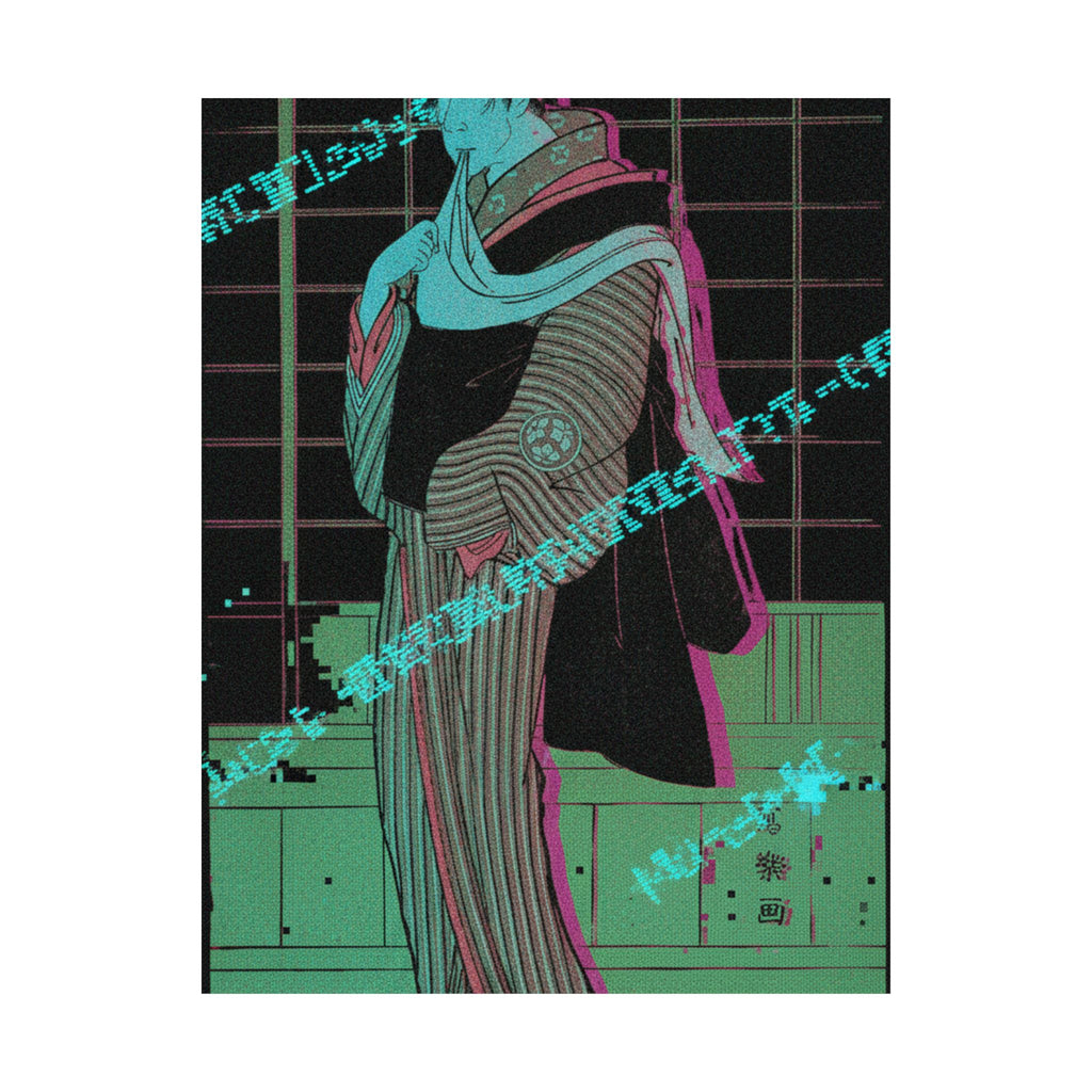 Glitch Culture — Osagawa Tsuneyo Ii As The Hairdresser O-Roku — Matte Poster