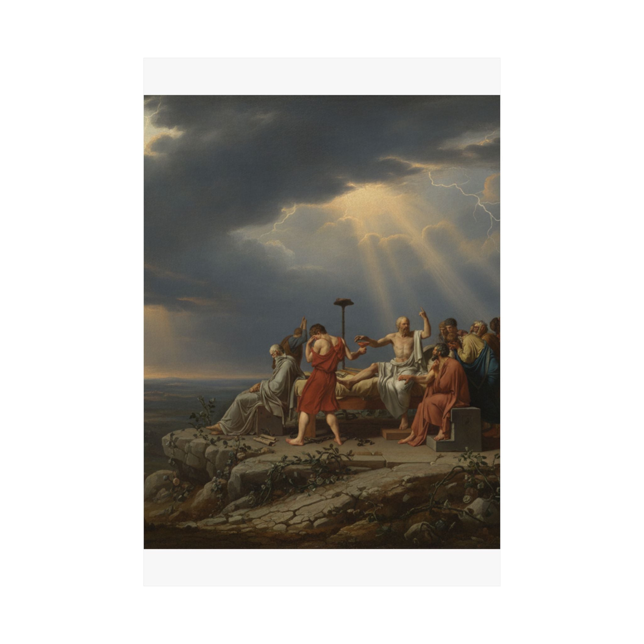 Dramatic Storm — Person — Matte Poster