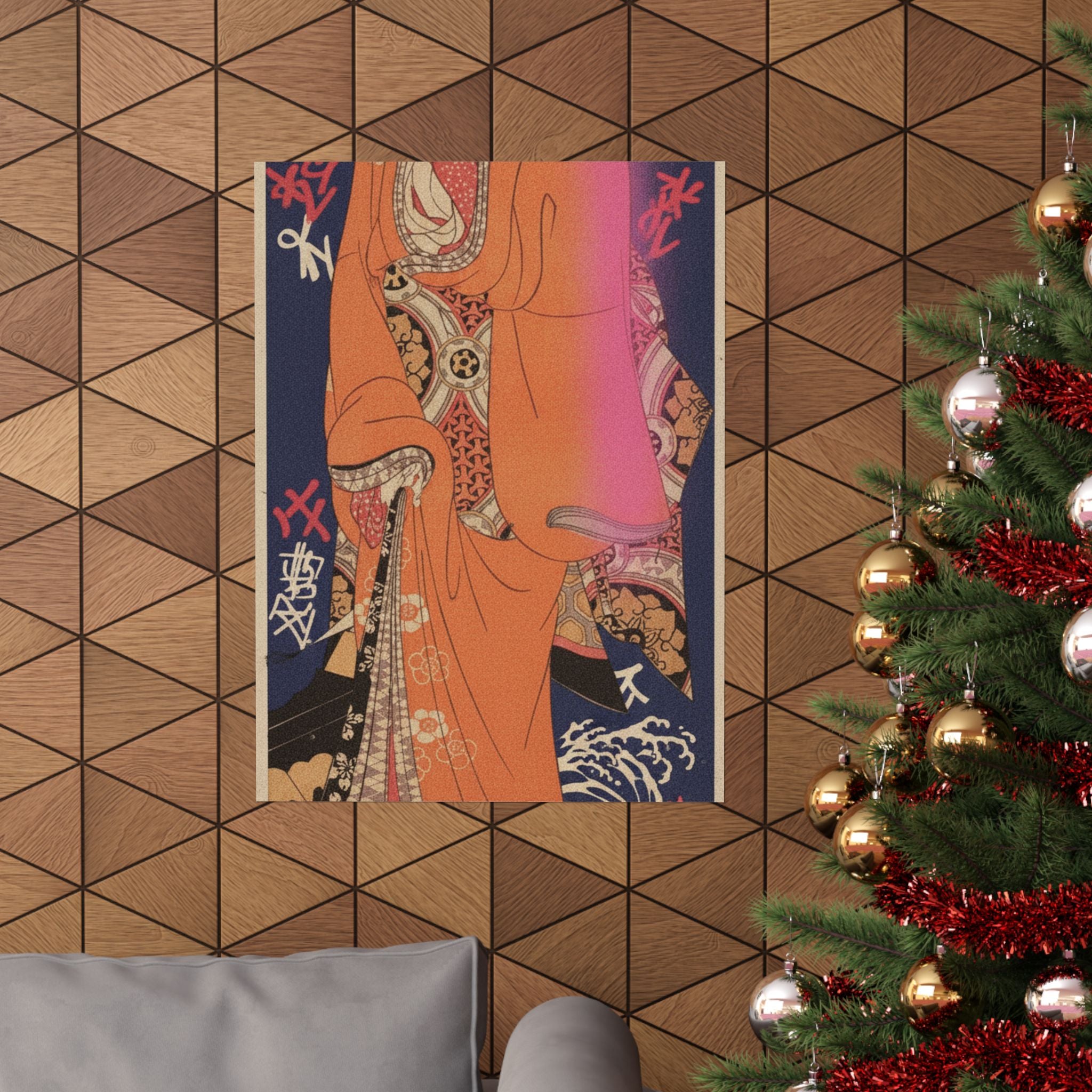 Japanese Street — Geisha, Probably A Singing Girl — Matte Poster