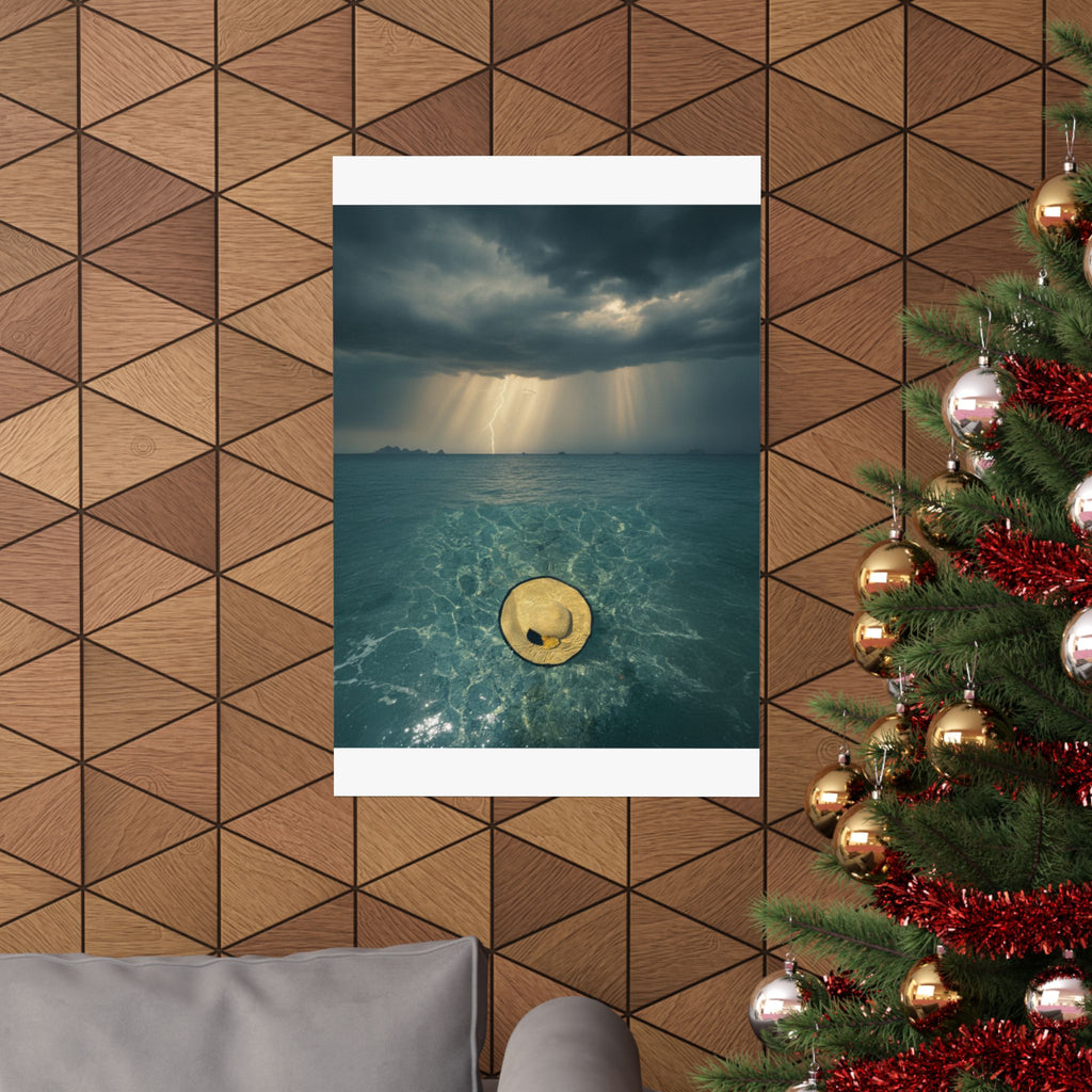 Dramatic Storm — Hat — Matte Poster