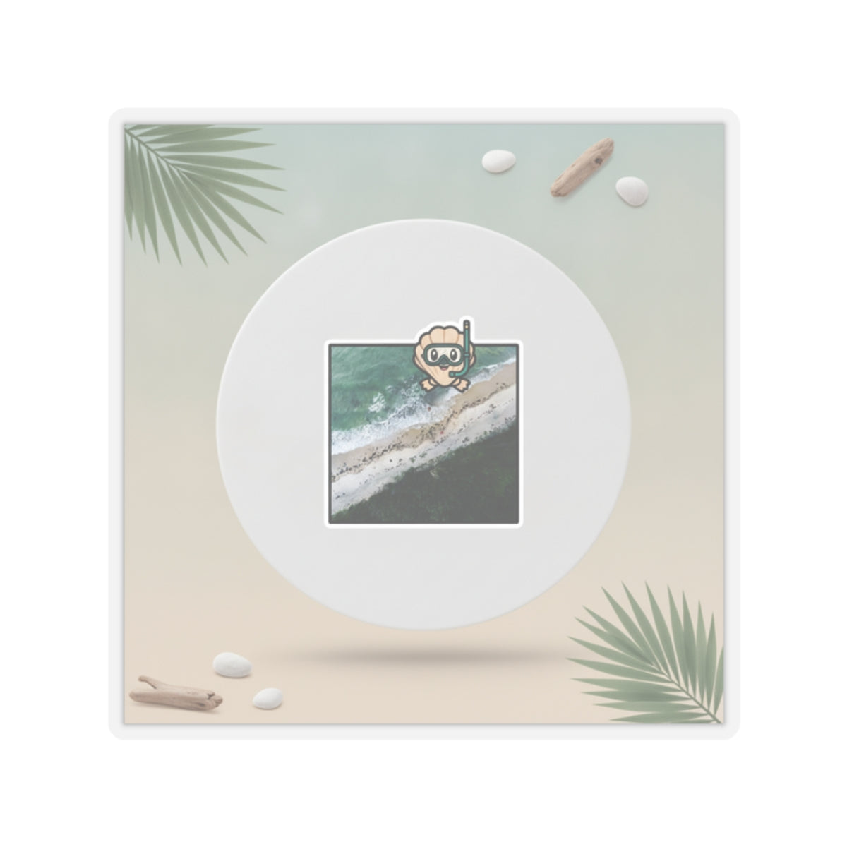 Product Marketing — Beach — Kiss-Cut Sticker
