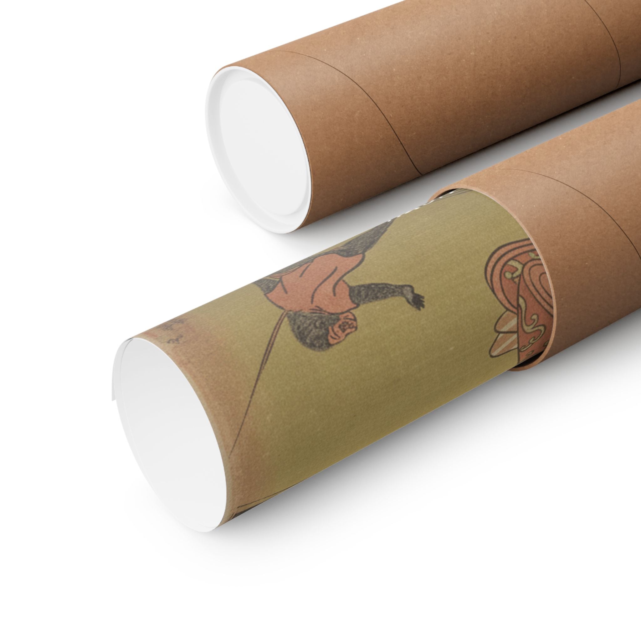 Affirmation — Two Girls Looking At A Monkey On A Leash — Matte Poster