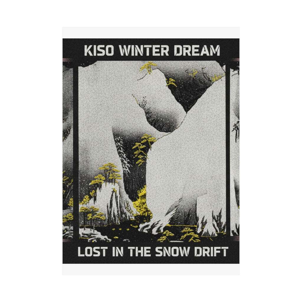 Streetwear Collage — Kiso Gorge In The Snow — Matte Poster