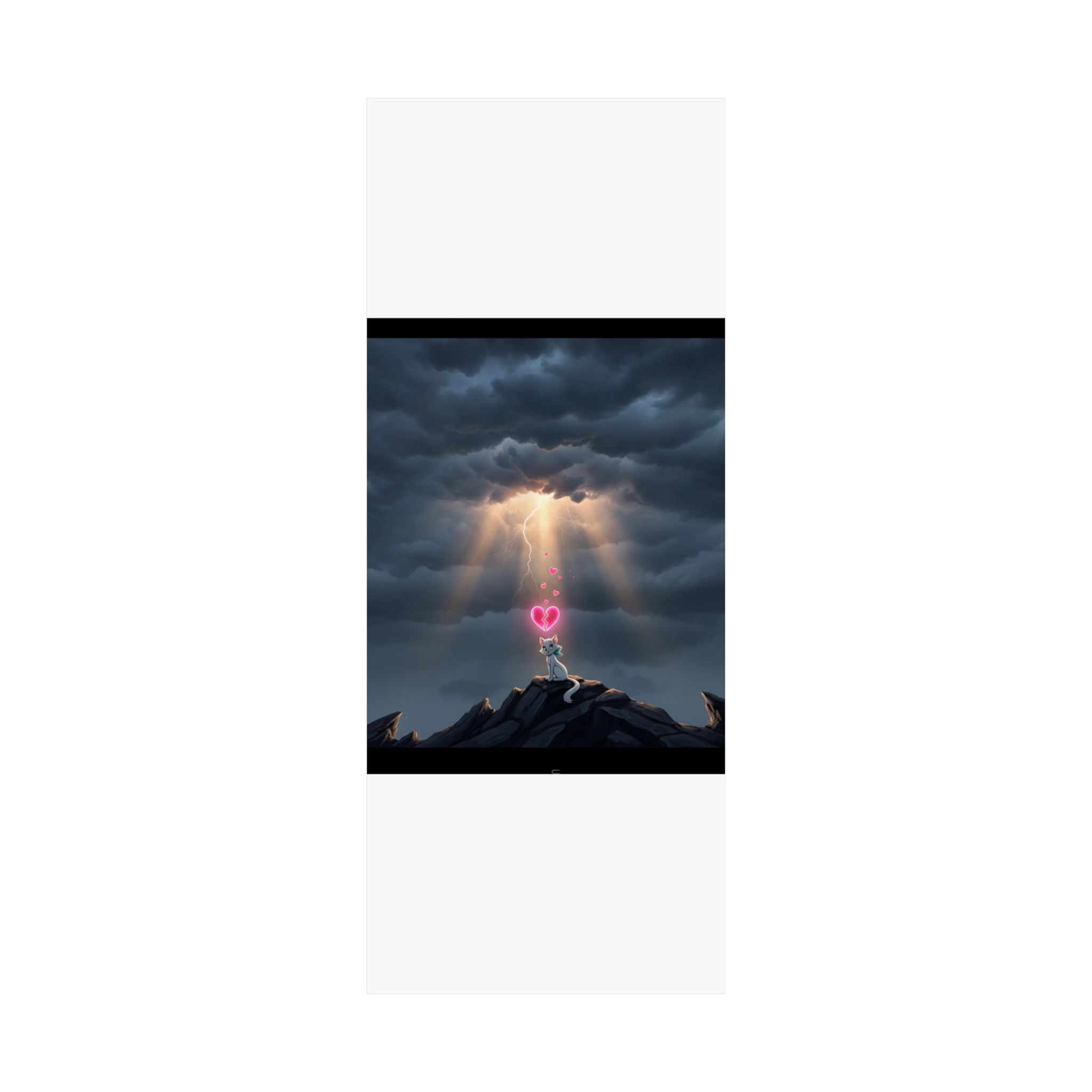 Dramatic Storm — Cat — Matte Poster