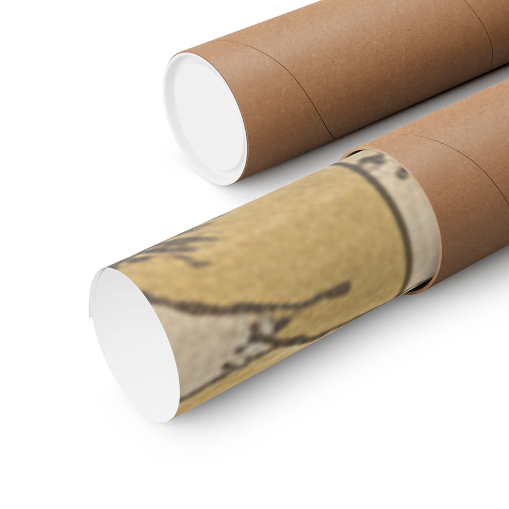 Botanical — Picking Persimmons (Kaki-Mogi) — Matte Poster