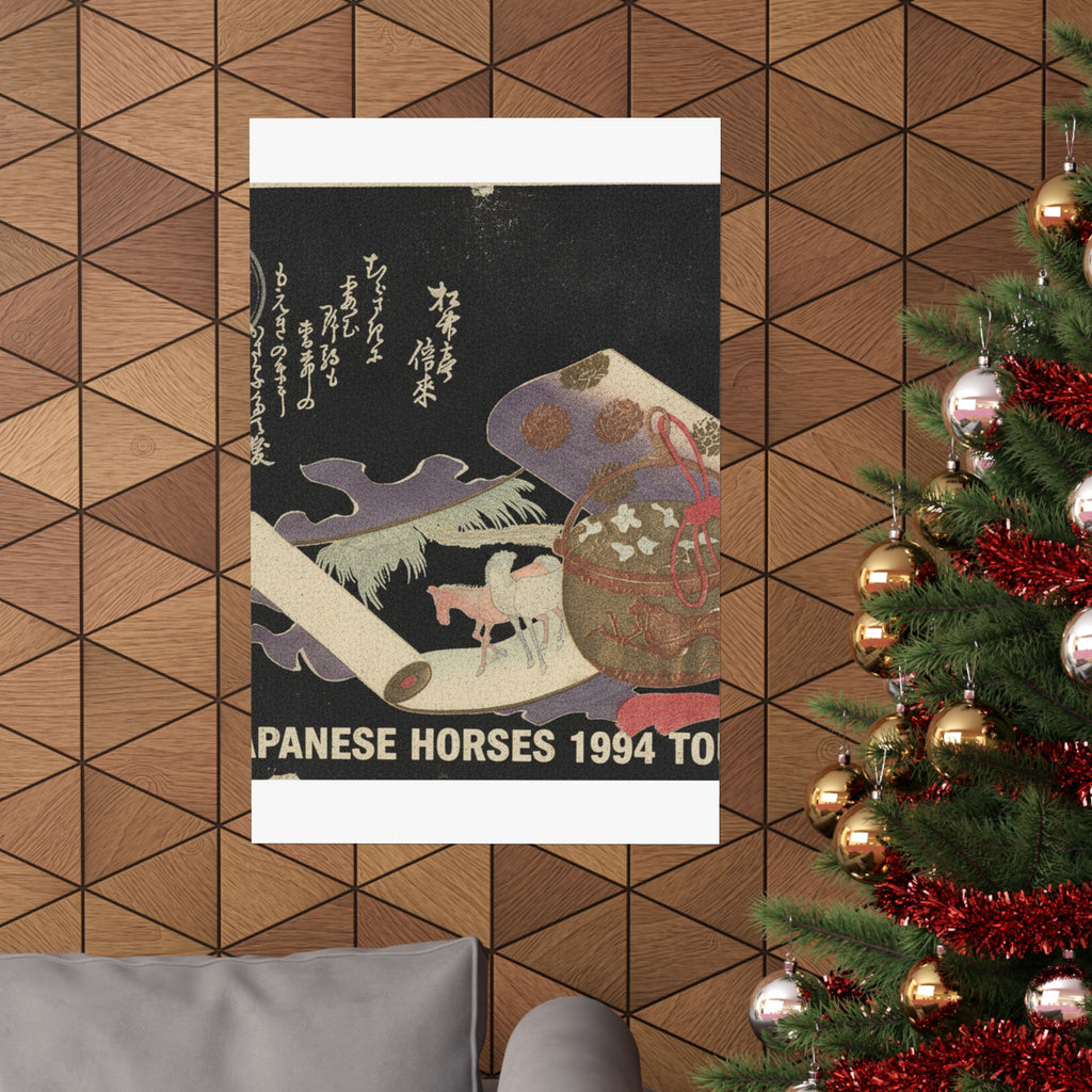 Vintage Bootleg — Scroll Painting Of Horse — Matte Poster