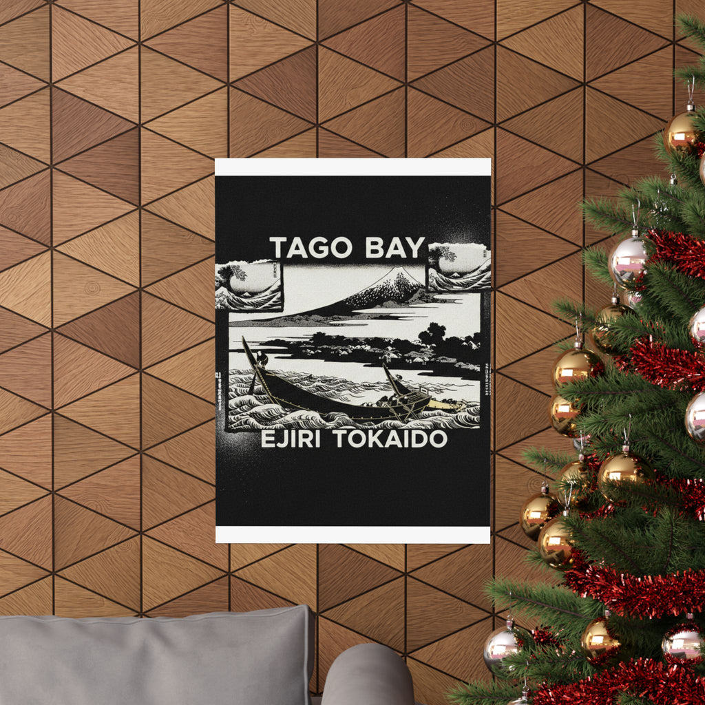 Streetwear Collage — Tago Bay Near Ejiri On The Tōkaidō (Tōkaidō Ejiri Tago No Ura Ryaku Zu), From Th — Matte Poster