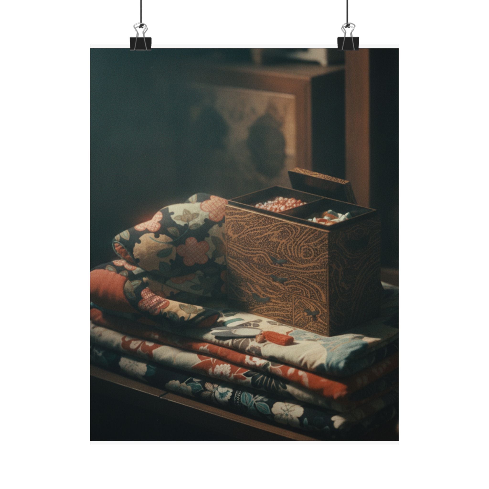 Cinematic — Lady'S Work-Box And Bed Clothing — Matte Poster