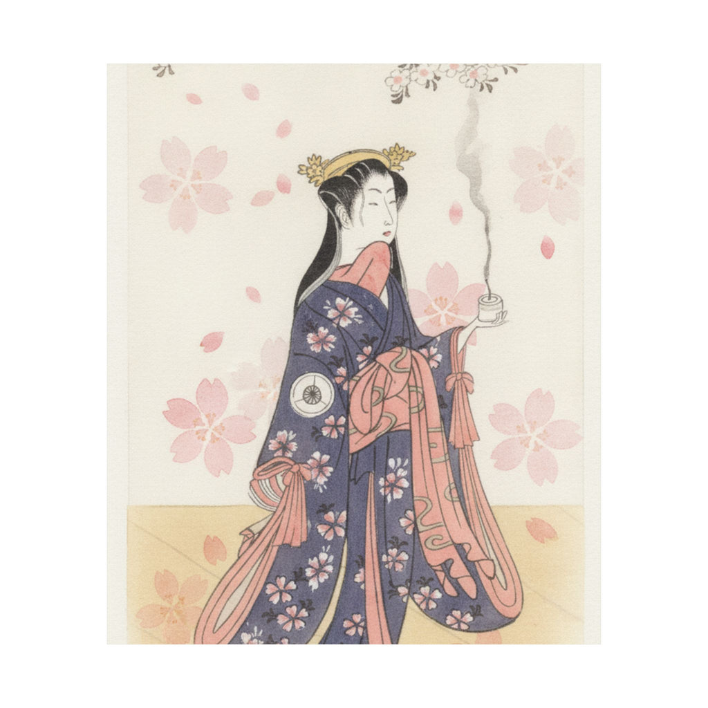 Watercolor — The Actor Iwai Hanshirō Iv As Sakura Hime, The Cherry Princess — Matte Poster