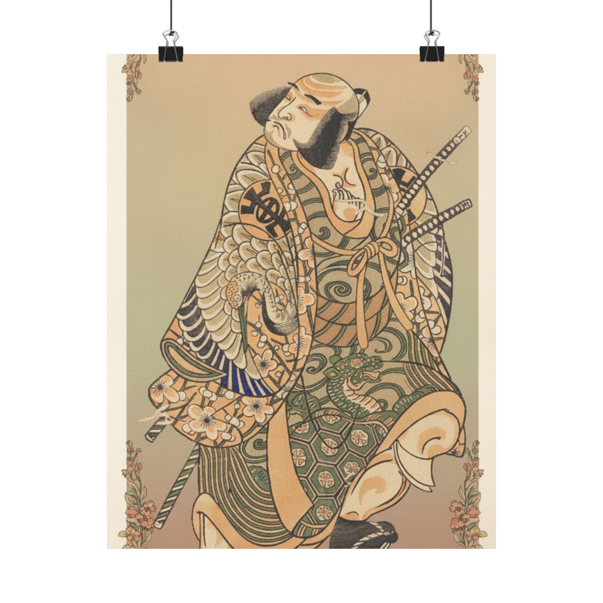 Affirmation — The Actor Nakamura Nakazo As A Warrior — Matte Poster