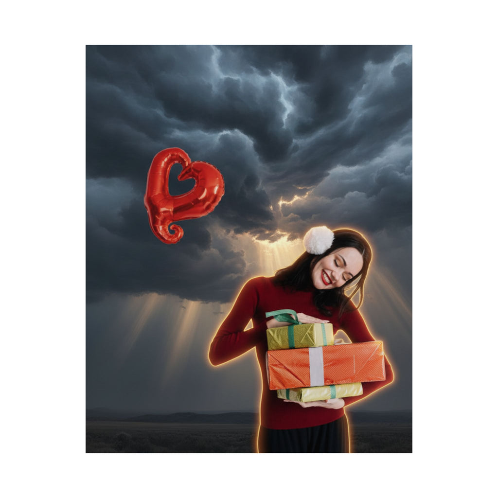 Dramatic Storm — Person — Matte Poster