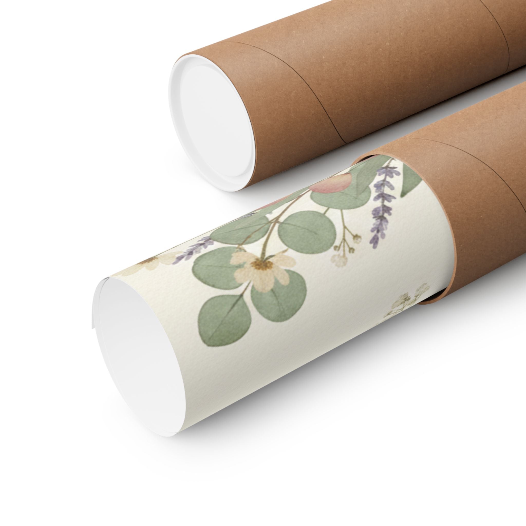 Pressed Lavender & Eucalyptus Garland Matte Poster