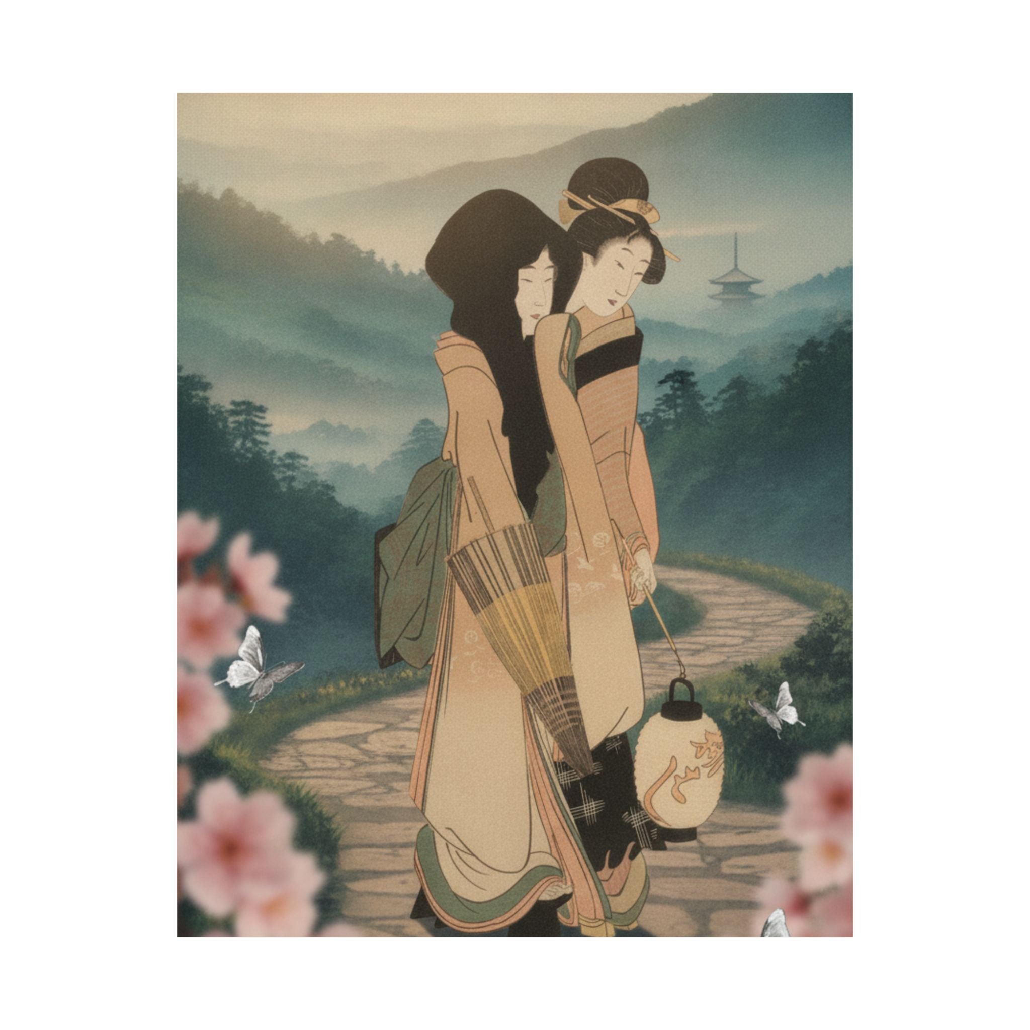 Scenic Nature — “Geisha” From The Series Three Amusements Of Contemporary Beauties (Tōsei Bijin  — Matte Poster