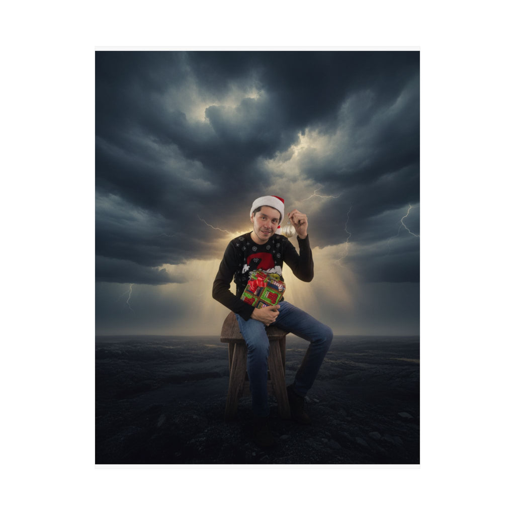Dramatic Storm — Person — Matte Poster