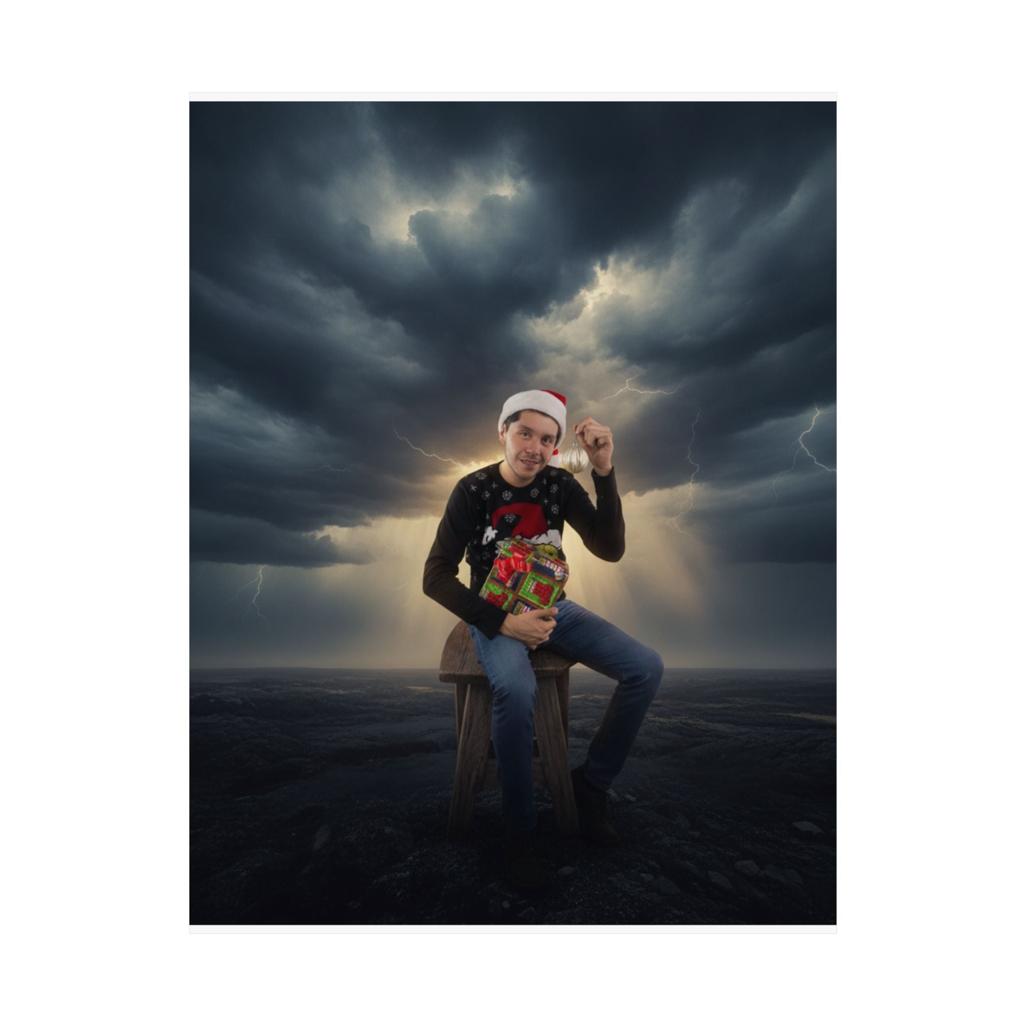 Dramatic Storm — Person — Matte Poster
