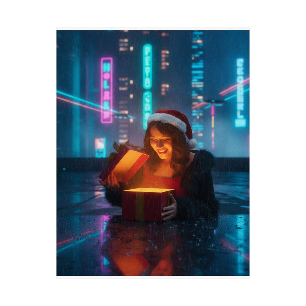 Neon Noir — Person — Matte Poster