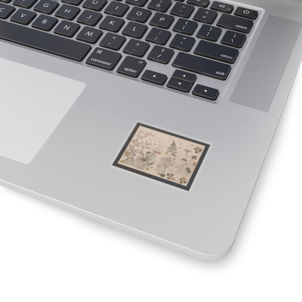 Botanical — True Reflections On The Life And Manners Of A Woman (Ehon Masukagami) 絵本十寸鏡 — Kiss-Cut Sticker