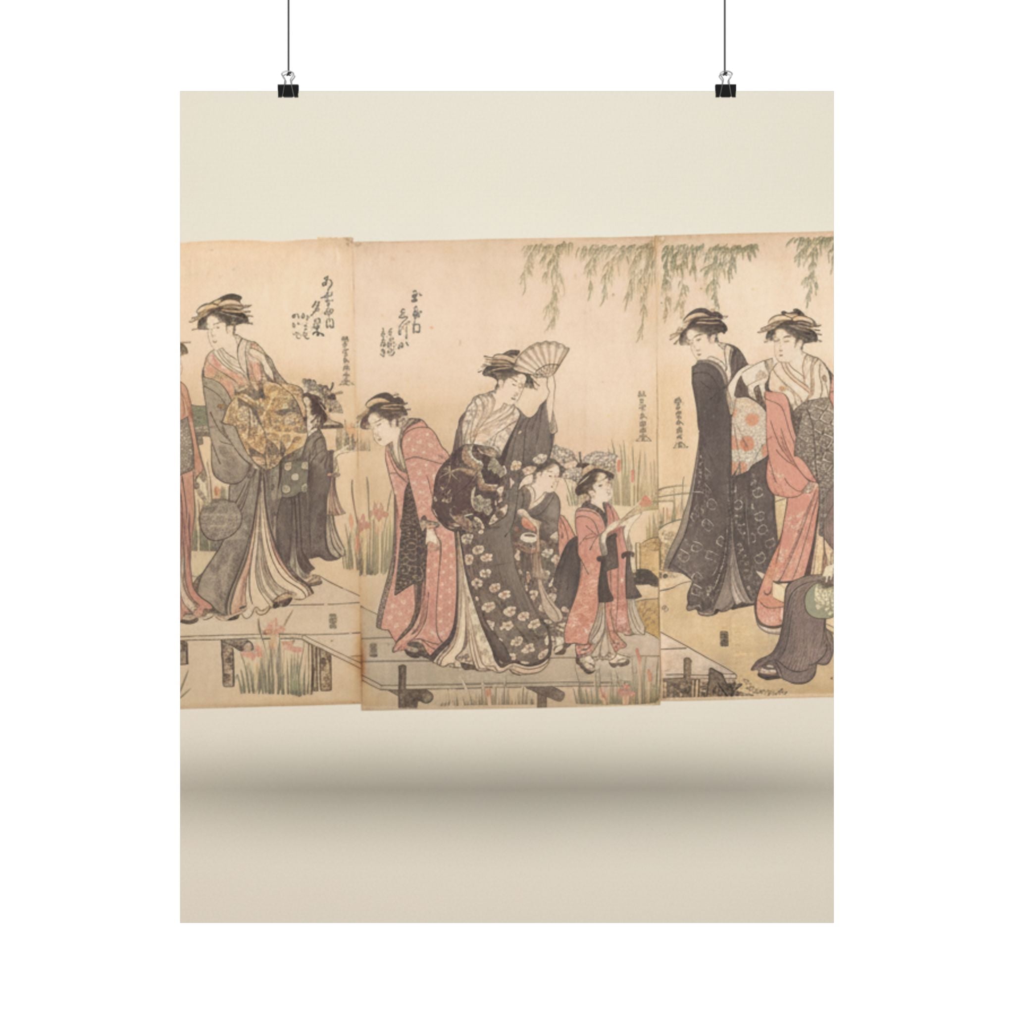 Product Marketing — Courtesans In An Iris Garden — Matte Poster