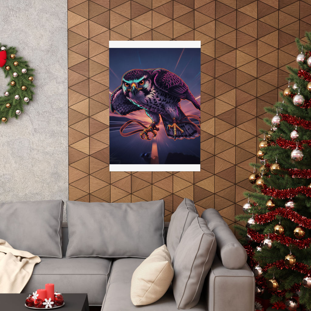 Fast Furious — Hawk Tied To Perch — Matte Poster