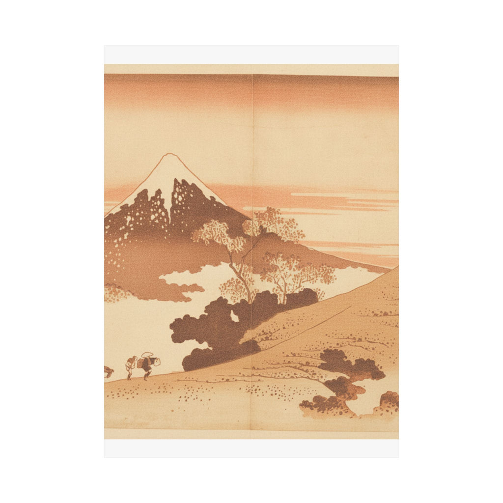 Southern Sunset — Fuji From Inume (?) Pass — Matte Poster