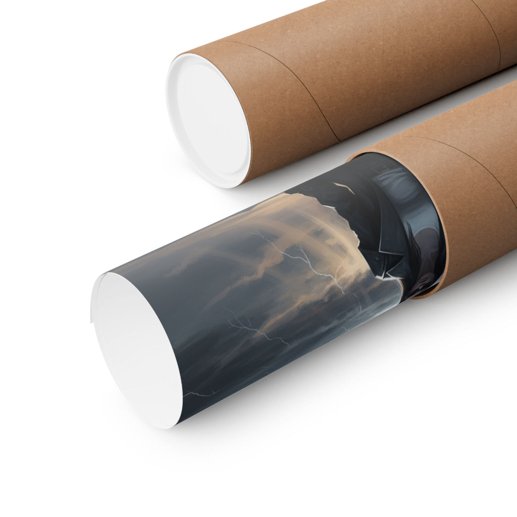 Dramatic Storm — Person — Matte Poster