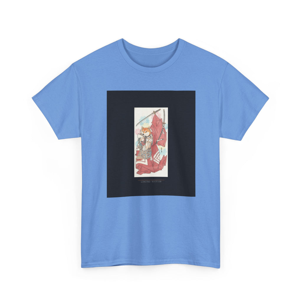 Shiba Inu Samurai Katana Watercolour Ukiyo-e Graphic Tee