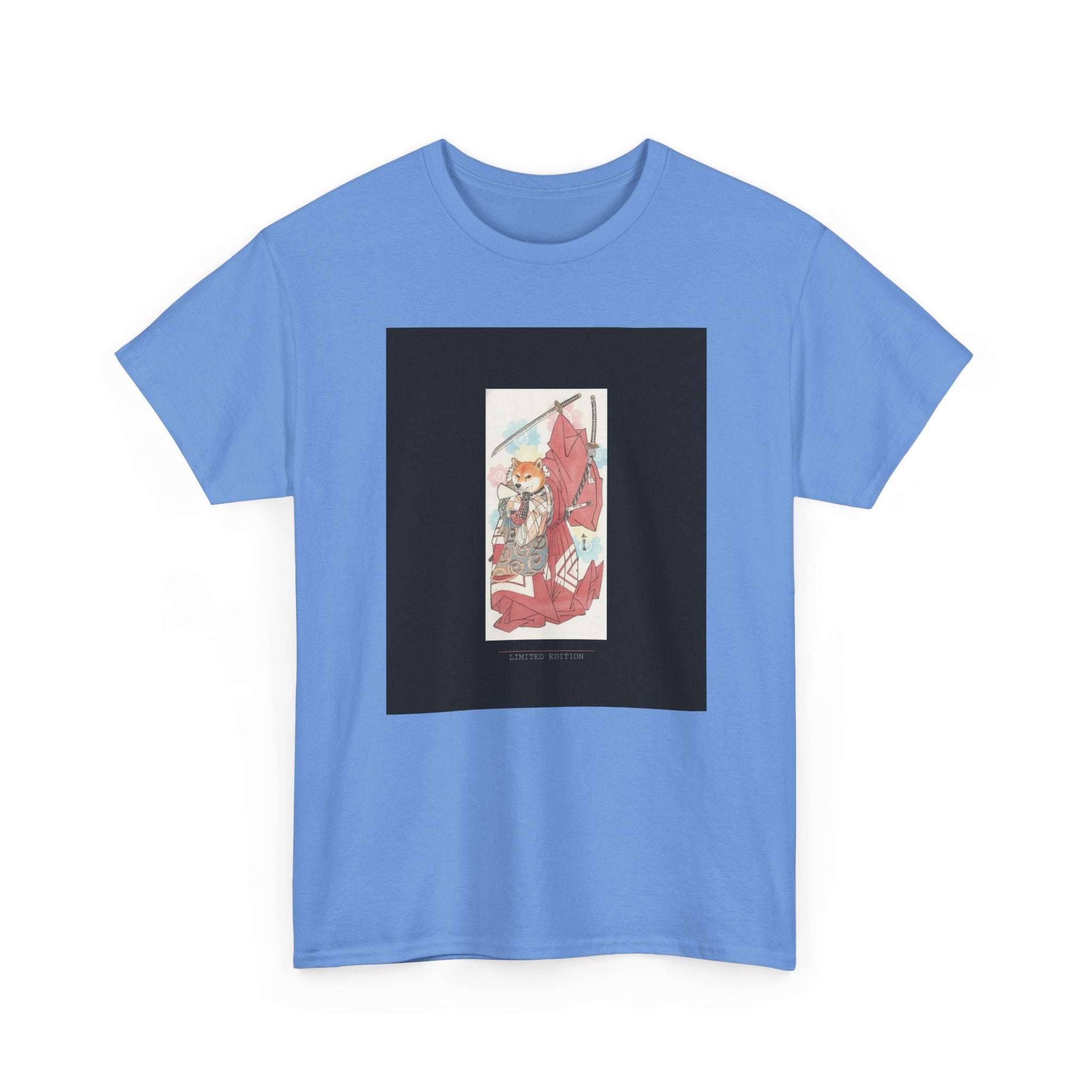 Shiba Inu Samurai Katana Watercolour Ukiyo-e Graphic Tee