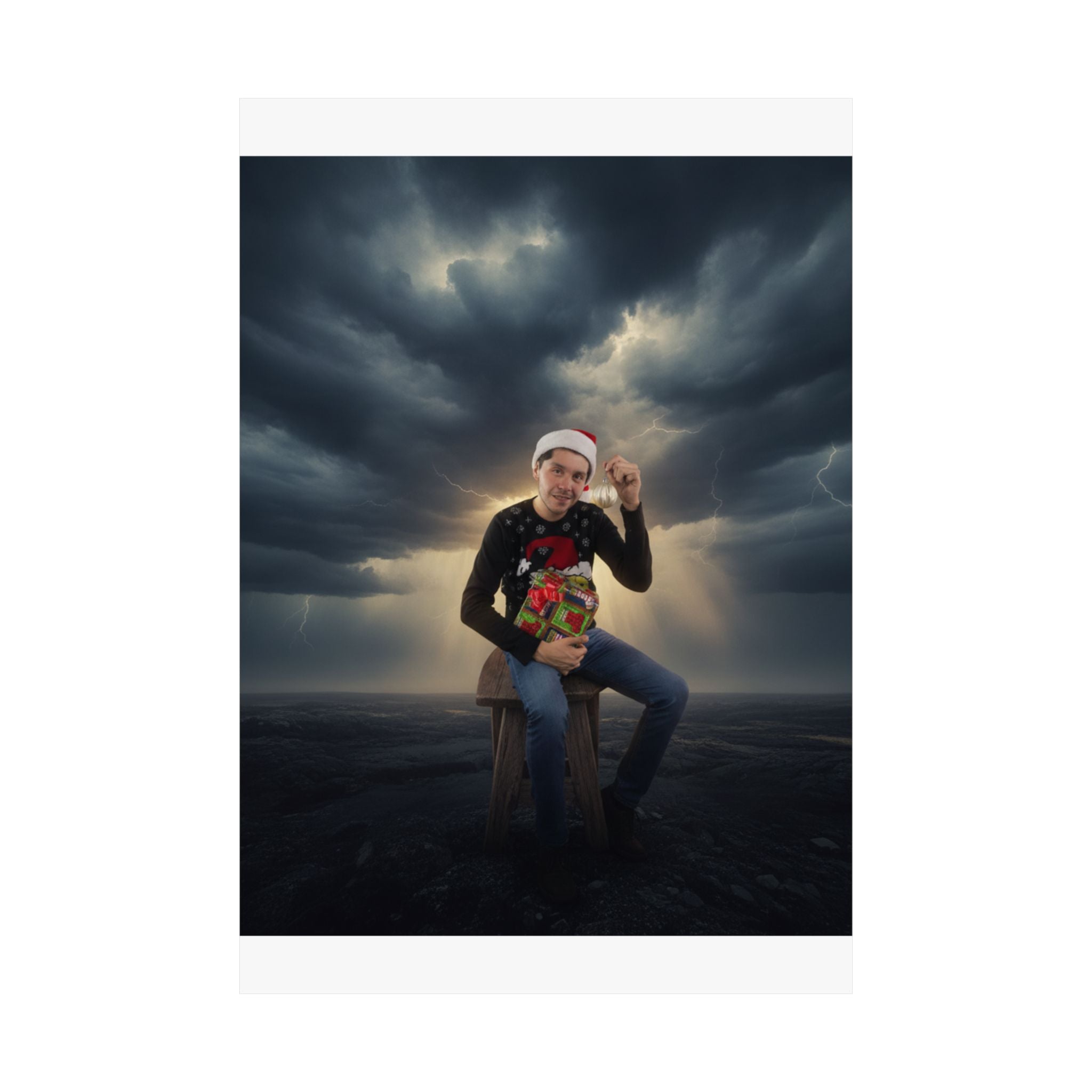 Dramatic Storm — Person — Matte Poster