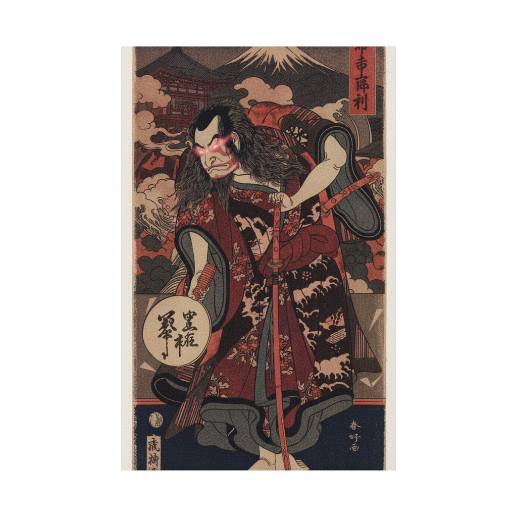 Japanese Street — The First Nakamura Nakazo As A Samurai — Matte Poster
