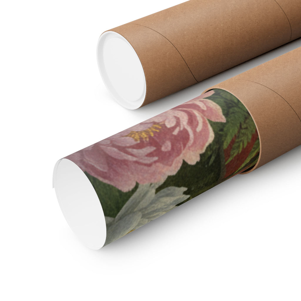 Scenic Nature — Red Lacquer Box And Water-Pot — Matte Poster
