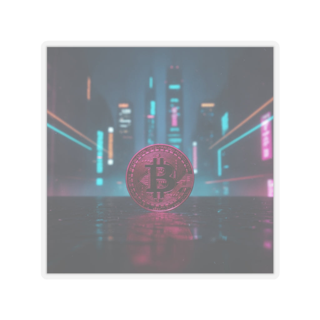 Neon Noir — Coin — Kiss-Cut Sticker