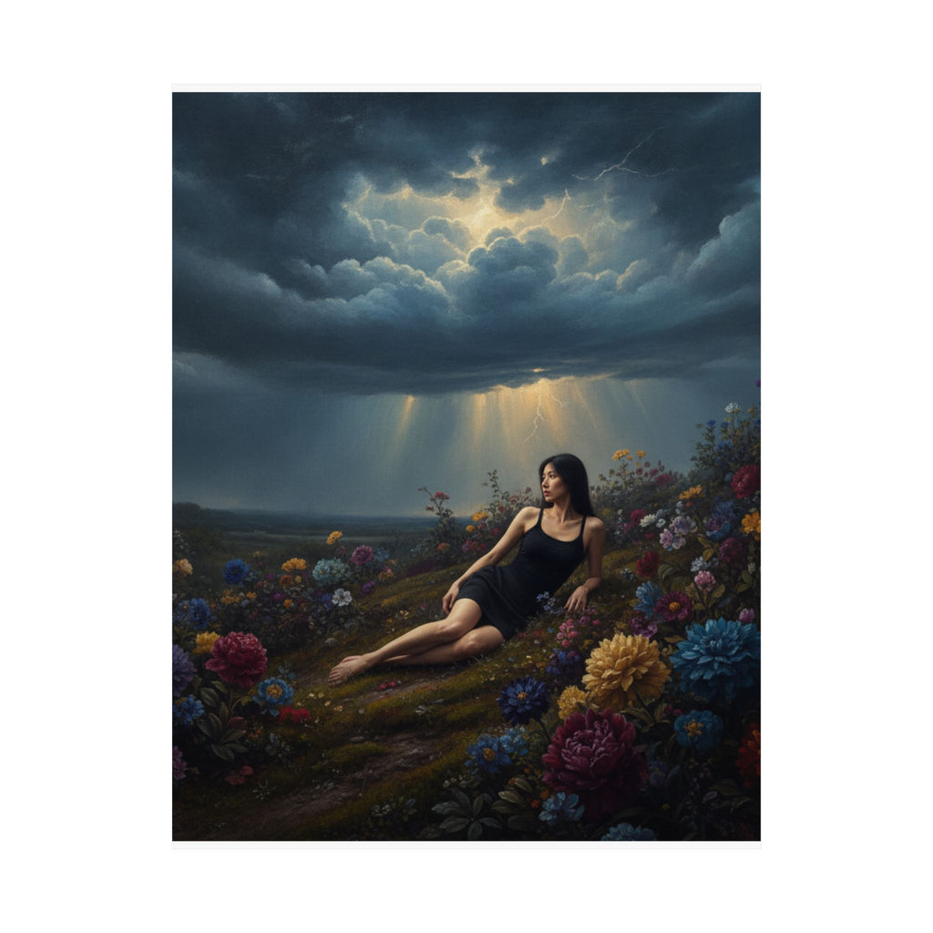 Dramatic Storm — Person — Matte Poster