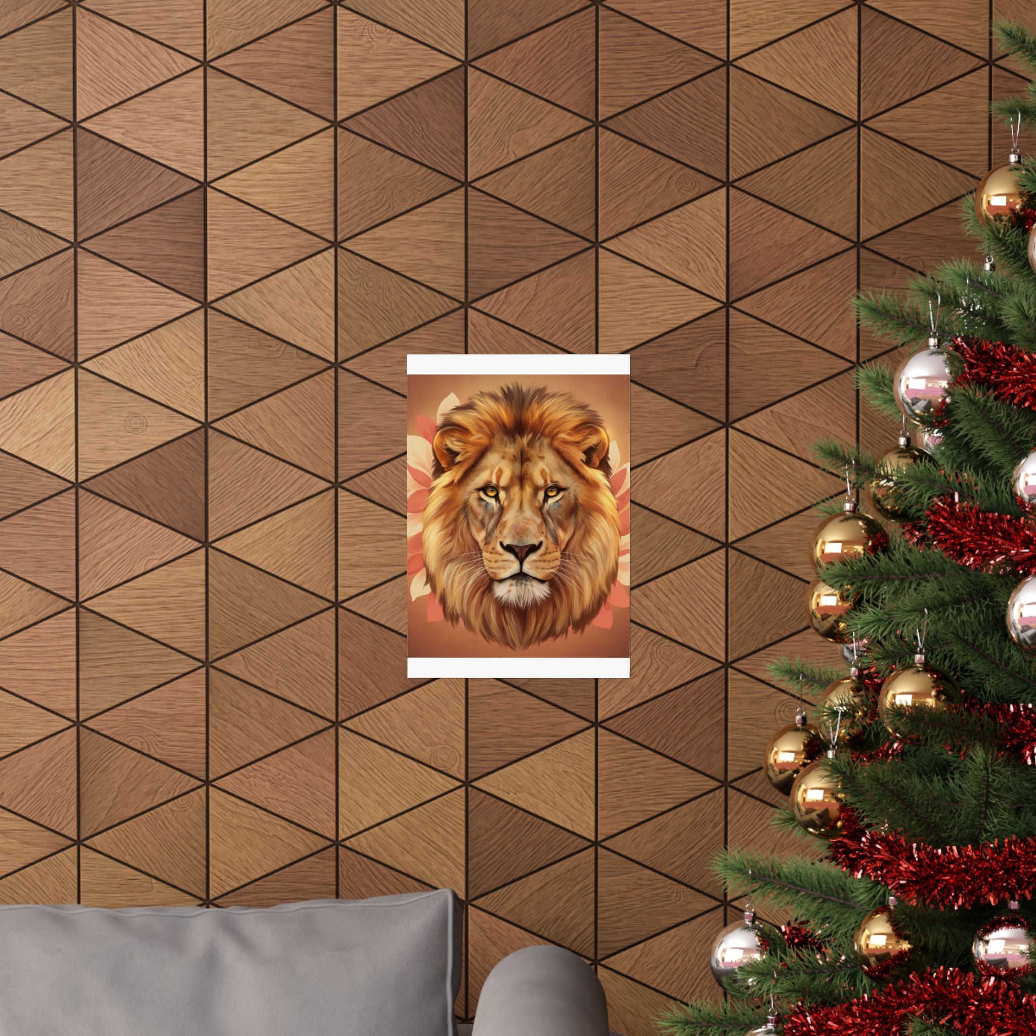 Southern Sunset — Lion — Matte Poster